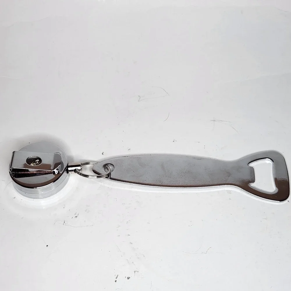 Guinness Black Lager Retractable Bottle Opener Beer Man‎ Cave Stocking Stuffer